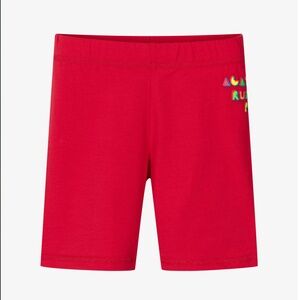 Agatha Ruiz de la Prada Girls Red Cotton Cycling Shorts 4y